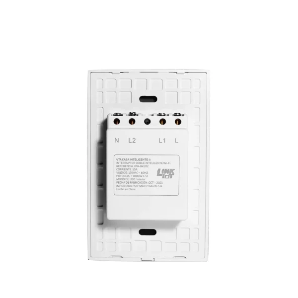 Interruptor Touch Doble Link IoT VTA+ Smart Home 3