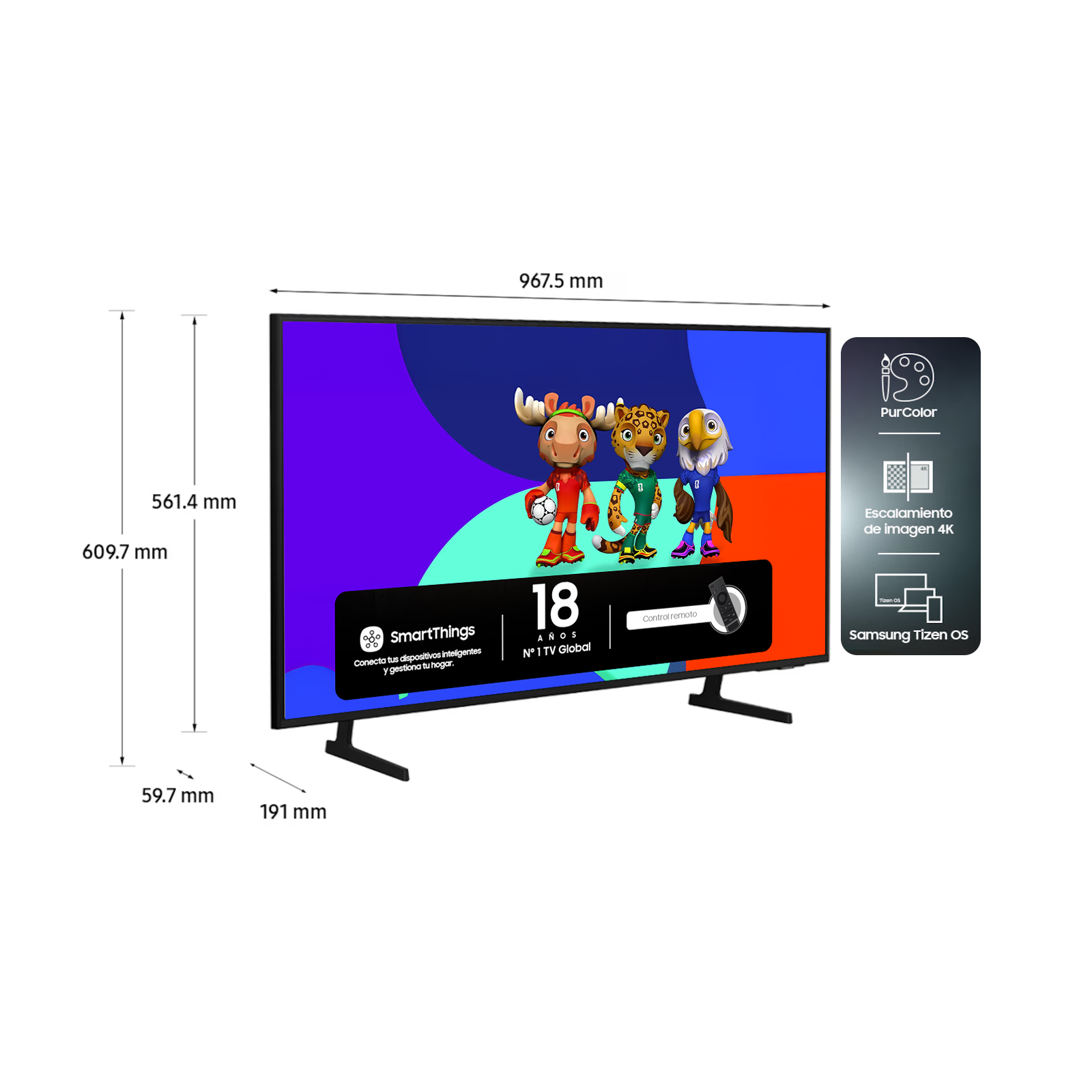 Televisor Samsung 43″ Crystal UHD 4K DU7000
