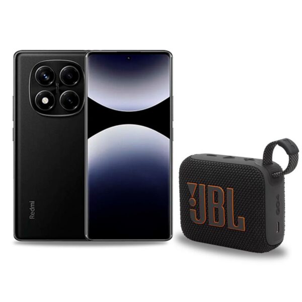 COMBO Celular Xiaomi Redmi Note 14 Pro 5G 8GB 256 GB + PARLANTE JBL GO4 BLACK