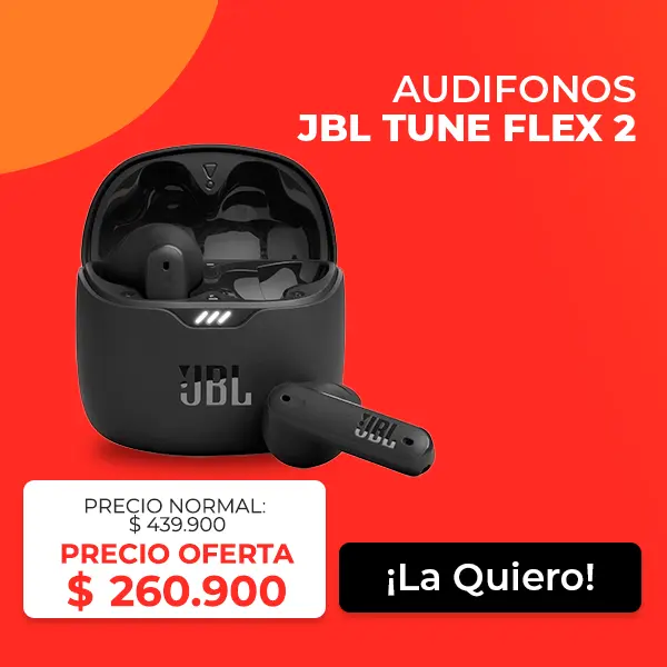 Audífonos JBL Tune Flex 2, precio promocional