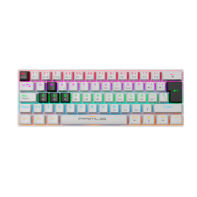PKS-060W-S Teclado mecánico compacto Primus Ballista 61T