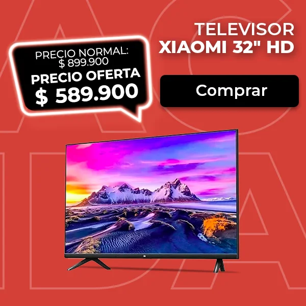 Smart TV Xiaomi de 32 pulgadas HD oferta económica.
