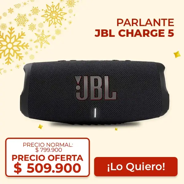 Parlante portátil JBL Charge 5 bluetooth resistente al agua oferta.