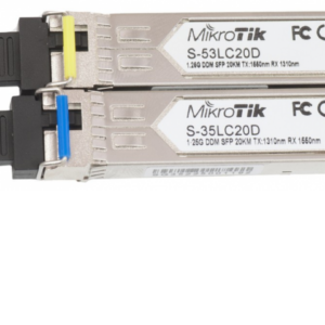 MikroTik S-3553LC20D - Kit - módulo de transceptor SFP (mini-GBIC) - modo simple LC - hasta 20 km - SFP