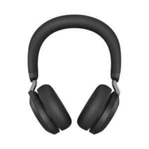 Jabra Evolve2 75 - Auricular - en oreja - Bluetooth - inalámbrico - cancelación de sonido activo - USB-A - aislamiento de ruido - negro - Certificado para Equipos de Microsoft