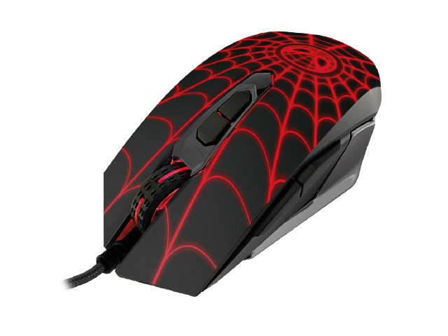 Xtech - XTM-M520SM - Mouse - USB - Wired - black and red - Gaming Spider-Man