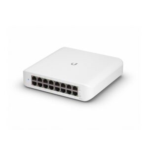 Ubiquiti UniFi Switch Lite USW-Lite-16-POE - Conmutador - Gestionado - 16 x 10/100/1000 (8 PoE+) - sobremesa, montaje en pared - PoE+ (45 W)