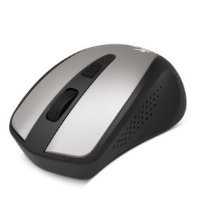 Xtech - XTM-315GY - Mouse - 2.4 GHz - Wireless - Aluminum gray - 4-button 1600dpi