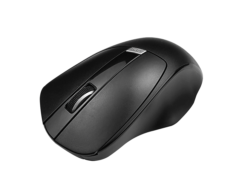Klip Xtreme - Mouse - 2.4 GHz - Wireless - Black - Ergonomic Nano Dngl