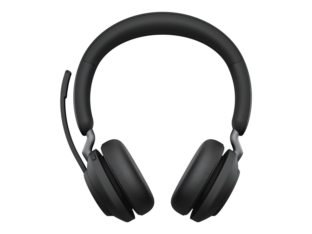 Jabra Evolve2 65 MS Stereo - Auricular - en oreja - Bluetooth - inalámbrico - USB-A - aislamiento de ruido - negro - Certificado para Equipos de Microsoft