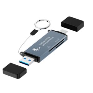 Xtech XTC-580 - Card reader - SD / MicroSD - USB 3.0/USB-C - OTG card reader