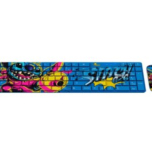 Xtech - Keyboard and mouse set - Spanish - Wireless - 2.4 GHz - Stitch Design - Disney XTK-D312ST