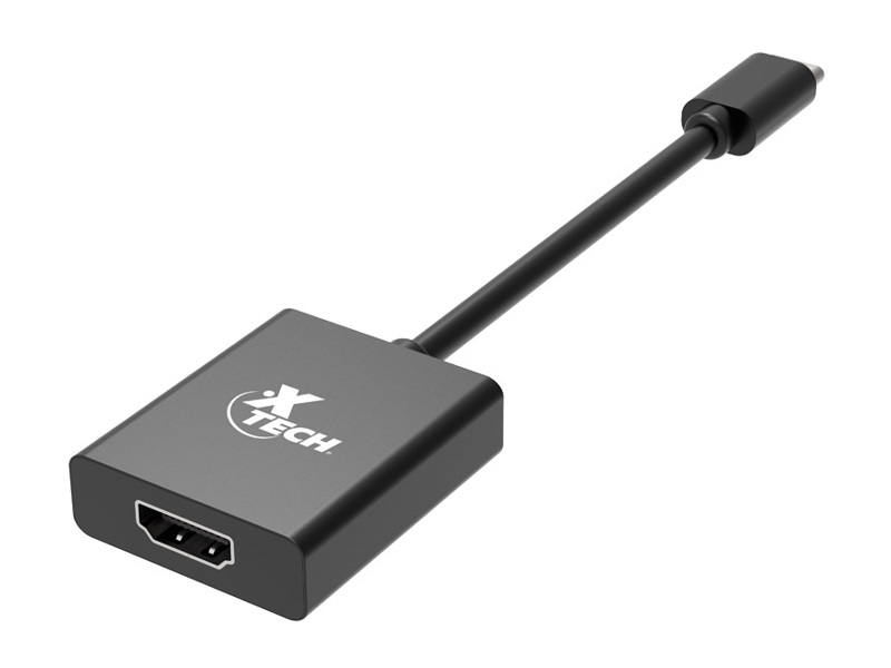 Xtech - Video adapter - USB Type C - HDMI - Black - (m) to (f) XTC-541
