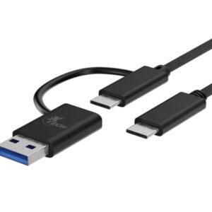 Xtech - USB cable - USB-C USB-A - USB Type C - 1.82 m - 2 in one braided XTC-532