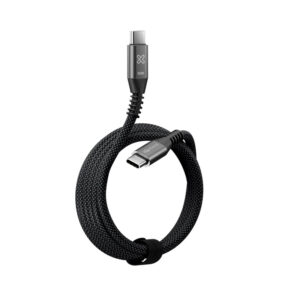 Klip Xtreme - USB cable - 24 pin USB-C - 3 m - Black - 60W Braided Fast charging