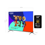 Televisor HYUNDAI 58_ Smart Google TV 4K