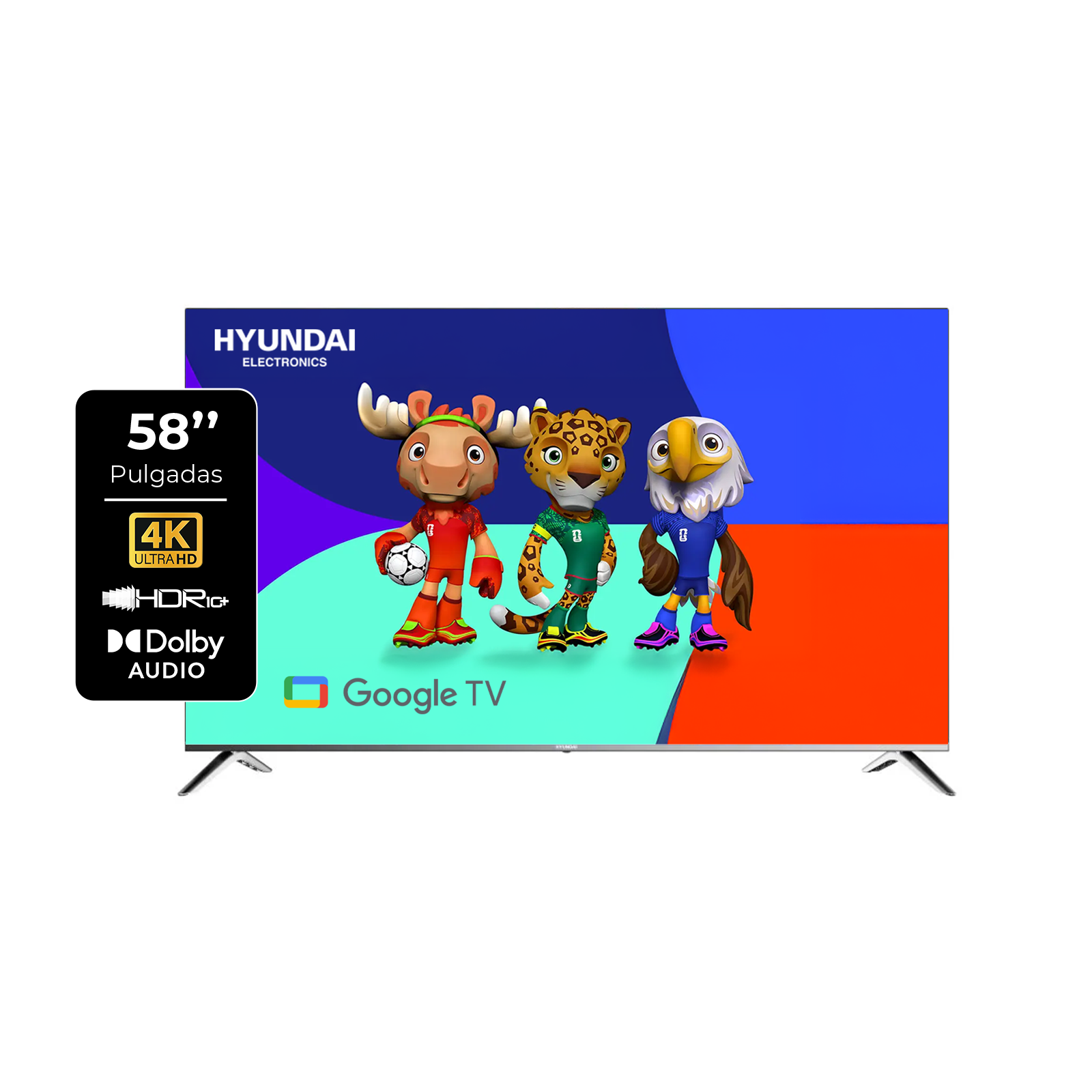 Televisor HYUNDAI 58_ Smart Google TV 4K