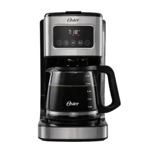 Oster® Cafetera Programable, Pantalla Táctil, Jarra de Vidrio, de 12 Tazas BVSTDC4403