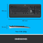 Combo teclado y mouse inalámbrico MK540 Advanced - Imagen 8