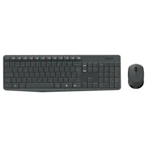 Combo Inalámbrico Logitech MK235 Teclado Multimedia y Mouse Ambidiestro