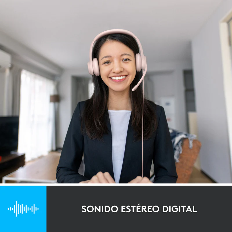 Audífonos con micrófono y cable H390 de Logitech - Imagen 4