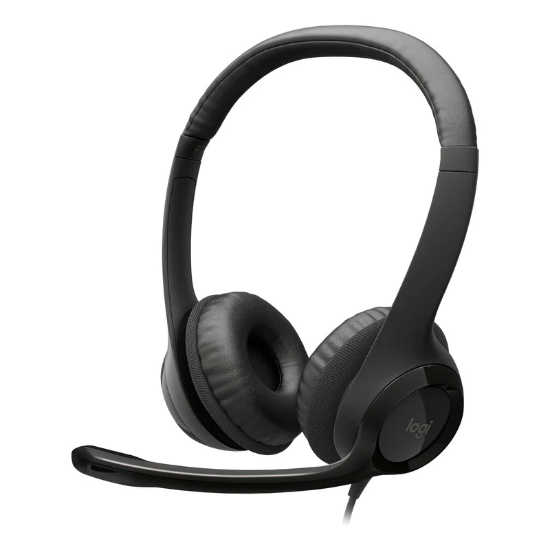 Audífonos con micrófono y cable H390 de Logitech