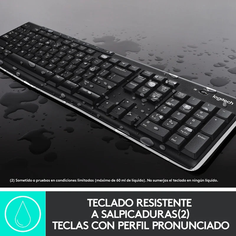 Combo Teclado Multimedia y Mouse Inalámbricos Logitech MK270 - Imagen 4