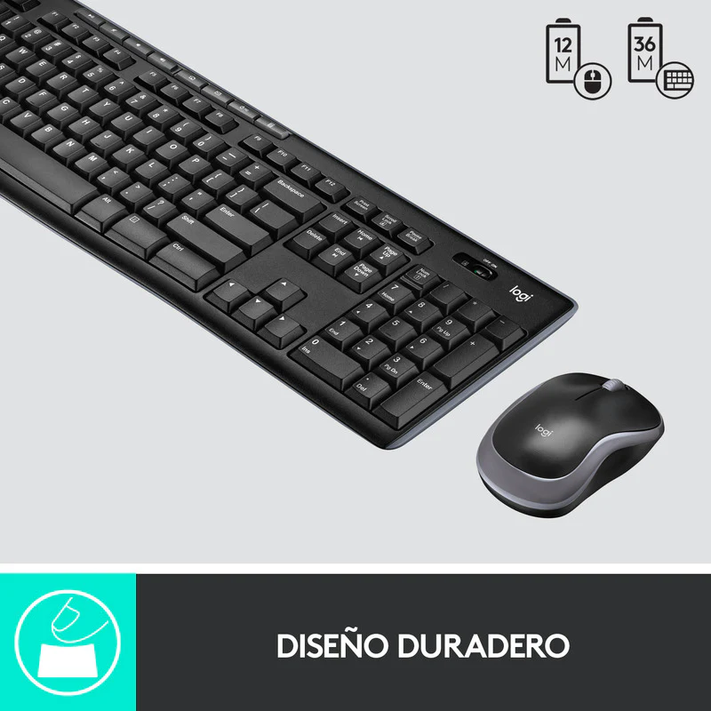 Combo Teclado Multimedia y Mouse Inalámbricos Logitech MK270 - Imagen 5