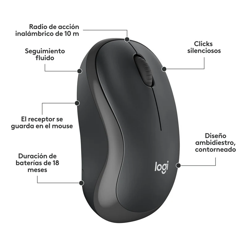 Combo teclado y Mouse silencioso inalámbrico Logitech MK295 - Imagen 6