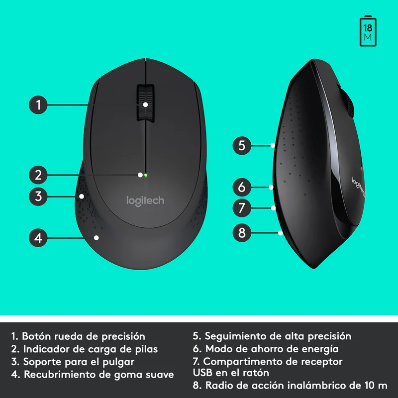 Logitech Mk345, Teclado Multimedia Y Mouse - Imagen 5