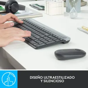 Combo teclado y mouse inalámbrico Logitech MK470 Slim