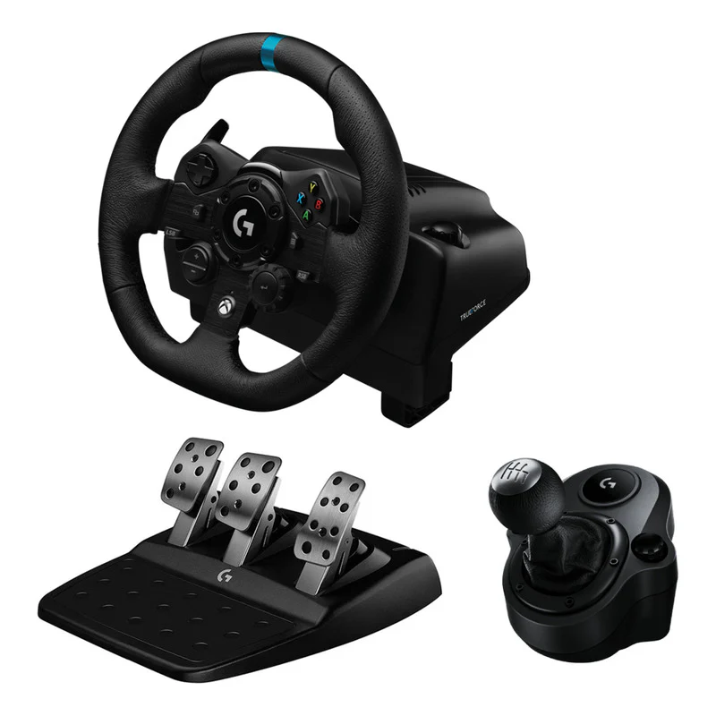 Volante Logitech G923 para Xbox Series X|S, Xbox One y PC + Palanca de Cambios
