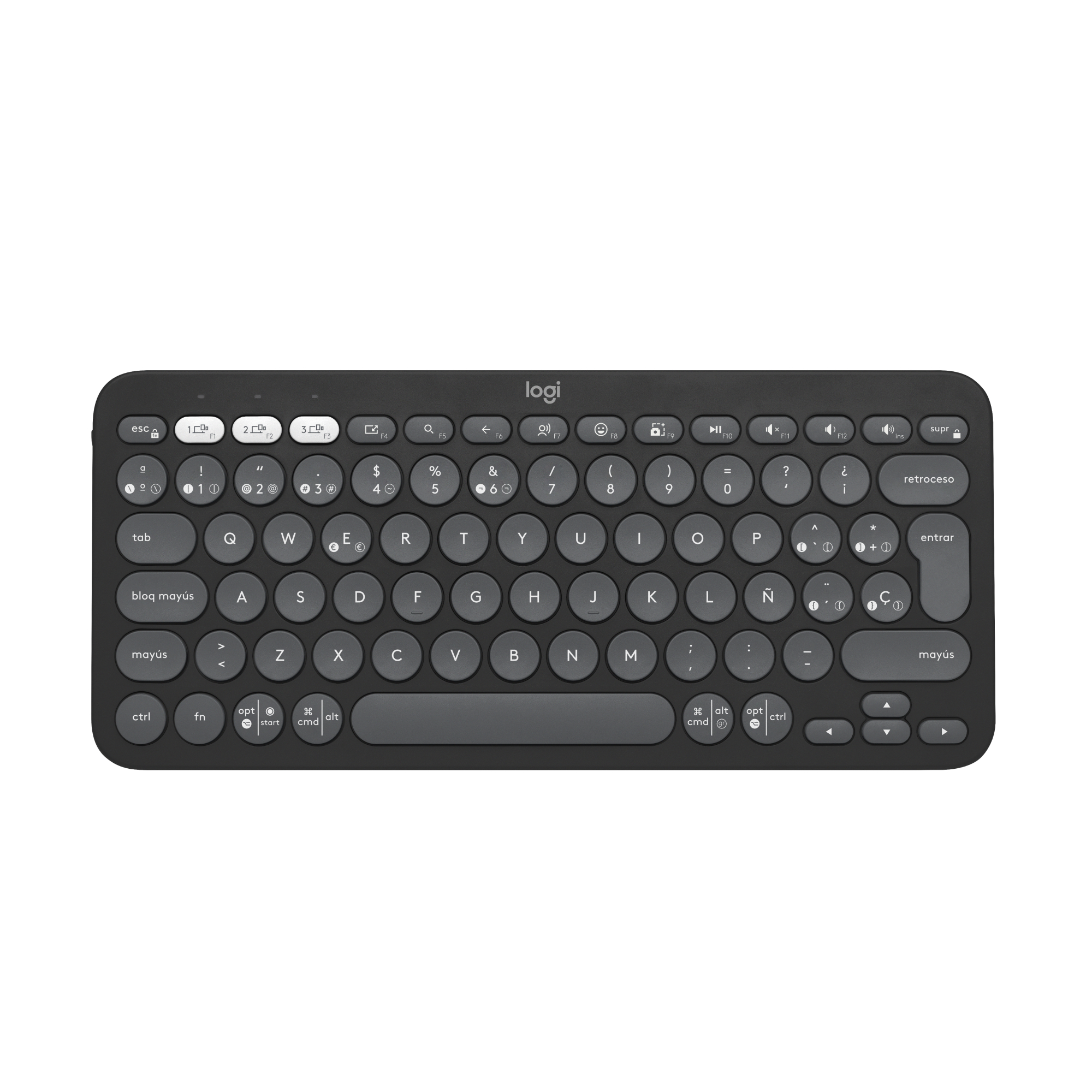 Teclado Bluetooth Multidispositivo Logitech Pebble Keys 2 K380s