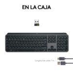 Teclado inalámbrico Bluethooth Logitech MX Keys S, USB-C - Imagen 9