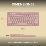 Teclado Bluetooth Multidispositivo Logitech Pebble Keys 2 K380s - Imagen 7